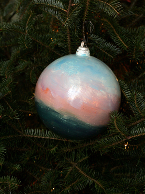 Delaware Congressman Mike Castle selected artist Mary Page Evans to decorate the At Large District's ornament for the 2008 White House Christmas Tree.