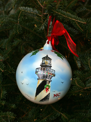 North Carolina Congressman Howard Coble selected artist William Mangum to decorate the 6th District's ornament for the 2008 White House Christmas Tree.
