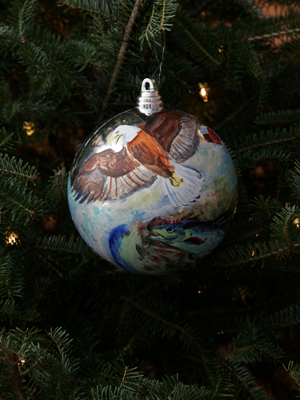 New Jersey Congressman Scott Garrett selected artist Carol Kraemer to decorate the 5th District's ornament for the 2008 White House Christmas Tree