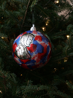 Illinois Congressman Ray LaHood selected artist Elle Perisin to decorate the 18th District's ornament for the 2008 White House Christmas Tree.