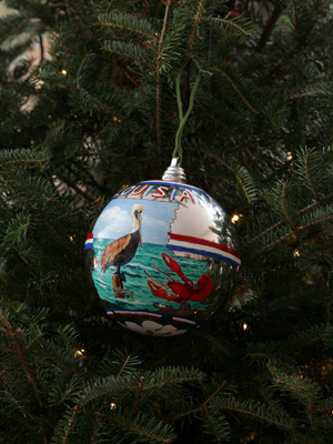 Louisiana Congressman Charles Boustany selected artist Imogene Dewey to decorate the 7th District's ornament for the 2008 White House Christmas Tree.
