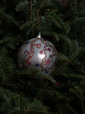 New York Congresswoman Carolyn Maloney selected artist David Wilson to decorate the 14th District's ornament for the 2008 White House Christmas Tree