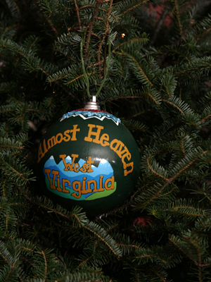 West Virginia Alan Mollohan selected artist Bridget Bunner to decorate the 1st District's ornament for the 2008 White House Christmas Tree.