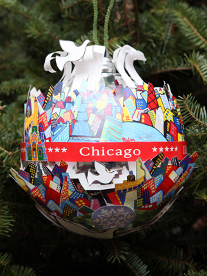 Illinois Congressman Danny Davis selected artist Marc Rubin to decorate the 7th District's ornament for the 2008 White House Christmas Tree.