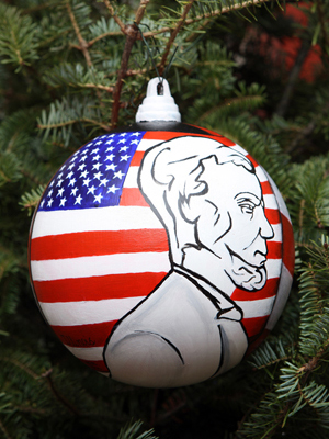 Illinois Congressman Mark Kirk selected artist Kristine Boteva to decorate the 10th District's ornament for the 2008 White House Christmas Tree.