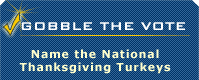 Gobble the Vote - Name the National Thanksgiving Turkey