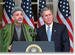 Chairman Karzai and President Bush