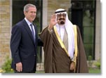 President Bush Meets with Crown Prince of Saudi Arabia