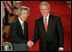 President George W. Bush shakes hands with Japan’s Prime Minister Junichiro Koizumi at the conclusion of their joint press availability Thursday, June 29, 2006, in the East Room of the White House. White House Photo by Paul Morse
