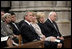 President George W. Bush, Laura Bush, Lynne Cheney and Vice President Cheney attend the National Day of Prayer and Remembrance Service at the Washington National Cathedral in Washington, D.C., Friday, Sept. 16, 2005. 