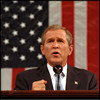 Photo of President Bush speaking to Congress