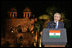 President George W. Bush offers remarks Friday, March 3, 2006, at Purana Qila in New Delhi. The President told the audience, "In a few days, I'll return to America, and I will never forget my time here in India. America is proud to call your democracy a friend."