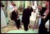 Vice President Dick Cheney and Lynne Cheney greet King Fahd of Saudi Arabia in Jeddah, Saudi Arabia, March 16. 