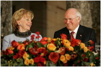 Lynne Cheney and Vice President Dick Cheney participate in the Inaugural Day Luncheon at the U.S. Capitol in Washington, D.C., Jan. 20, 2005. White House photo by David Bohrer 