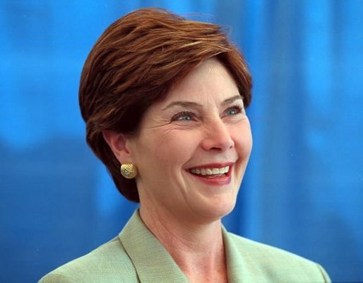 Laura Bush visits Fort Jackson Army Base, for a “Troops to Teachers” rally in Columbia, South Carolina May 8, 2001. White House photo by Paul Morse.