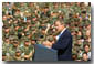 President George W. Bush speaks to Marines at Camp Pendelton, CA Tuesday May 29, 2001 about enregy conservation. WHITE HOUSE PHOTO BY PAUL MORSE