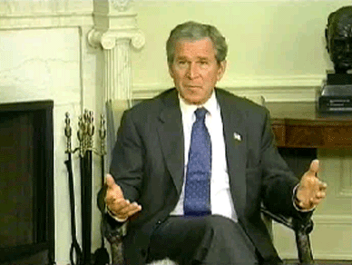 President Bush, King Abdullah Discuss Prospects of Peace in Middle East Video screen capture by Monty Haymes. Video screen capture by Monty Haymes.