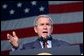 President George W. Bush speaks during the Pennsylvania Welcome in Downington, Pa., Tuesday, Oct. 22, 2002. White House photo by Eric Draper.