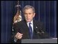 President Bush delivered remarks. White House screen capture.