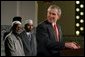 President George W. Bush marks Eid al-Fitr, the end of the Muslim holy month of Ramadan, with an address at the Islamic Center of Washington, D.C., Thursday, Dec. 5. White House photo by Paul Morse