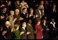 Laura Bush waves as she is applauded during President Bush's State of the Union speech at the U.S. Capitol Tuesday, Jan. 28, 2003. White House photo by Susan Sterner
