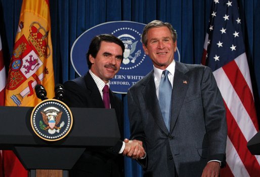 President Bush Meets With Spanish President Jose Maria Aznar President Bush Meets With Spanish President Jose Maria Aznar
