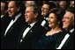 President George W. Bush and Laura Bush attend a benefit gala for the historic Ford's Theatre in Washington, D.C., Sunday, March 2, 2003. White House photo by Paul Morse