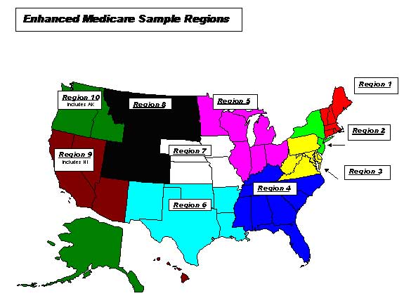 Enhanced Medicare Sample Regions