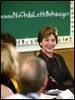 Laura Bush participates in a Reading Roundtable with educators at the William Walker Elementary School in Beaverton, Ore., Wednesday, May 19, 2004. White House photo by Tina Hager