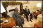 President George W. Bush meets with Nigerian President Olusegun Obasanjo in the Oval Office Thursday, Dec. 02, 2004.