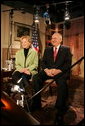 Vice President Dick Cheney and Lynne Cheney participate in an interview Feb. 22, 2005. White House photo by David Bohrer