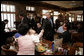 President George W. Bush greets patrons at a coffee shop in Mentor, Ohio, April 15, 2005. White House photo by Paul Morse