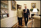 President George W. Bush and former President Nelson Mandela of South Africa meet in the Oval Office Tuesday, May 17, 2005. White House photo by Eric Draper