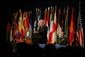 Vice President Dick Cheney speaks during the closing ceremonies of U.S. Special Operations Command's International Special Forces Week in Tampa, Fla., Friday, June 10, 2005. "I see regular evidence of your unparalleled skill, your ingenuity, and your daring. Every single day SOCOM confirms its reputation as a small command that produces big results for the United States of America," said Vice President Cheney. White House photo by David Bohrer
