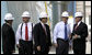 President George W. Bush tours the turbine room of Calvert Cliffs Nuclear Power Plant in Lusby, Md., Wednesday, June 22, 2005. After his tour, the President spoke about energy and economic security to about 400 in attendance. White House photo by Paul Morse