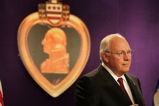 Vice President Dick Cheney speaks to the attendees at the 73rd National Convention of the Military Order of the Purple Heart in Springfield, Missourri, Thursday, August 18, 2005. The organization was formed in 1932 for the protection and mutual interest of all who have, as a result of being wounded in combat, recieved the Purple Heart. White House photo by David Bohrer