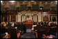 President George W, Bush delivers his State of the Union remarks Tuesday, Jan. 31, 2006 at the United States Capitol. White House photo by Eric Draper