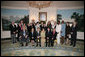Mrs. Laura Bush meets with the Recording for Blind and Dyslexic National Achievement Awardees, Wedensday, Feb. 22, 2006 in the Diplomatic Room of the White House. The RFB&D, a nonprofit volunteer organization founded in 1948, is the nation's educational library serving people who cannot read standard print effectively because of a visual impairment, learning disability or other physical disability. White House photo by Shealah Craighead