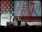 Vice President Dick Cheney addresses the American Israel Public Affairs Committee (AIPAC) 2006 Annual Policy Conference in Washington, Tuesday, March 7, 2006. During his remarks the vice president commented on the unwavering allied relationship between the US and Israel in the global war on terror and discussed the development of democracy and need for security throughout the Middle East. White House photo by David Bohrer