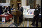 White House Chief of Staff Josh Bolten addresses participants at the White House Volunteer Fair hosted by USA Freedom Corps in the Dwight D. Eisenhower Executive Office Building April 25, 2006. White House photo by Kimberlee Hewitt