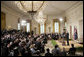 President George W. Bush and Prime Minister John Howard of Australia hold a joint press conference in the East Room Tuesday, May 16, 2006. "The people of Australia are independent-minded, they're smart, they're capable, their hardworking and I really enjoy my relationship with the Prime Minister," said President Bush. White House photo by Paul Morse
