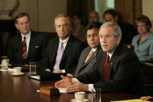 President Bush Meets With Cabinet