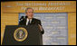 President George W. Bush delivers his remarks Thursday morning, June 8, 2006 at the National Hispanic Prayer Breakfast in Washington. White House photo by Kimberlee Hewitt