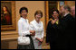 Mrs. Laura Bush and Mrs. Leila Castellaneta, wife of the Italian ambassador, preview the exhibition Bellini, Giorgione, Titian, and the Renaissance of Venetian Painting with at the National Gallery of Art Tuesday, June 14, 2006. The exhibition opens June 18 and runs through September 17, 2006. White House photo by Shealah Craighead
