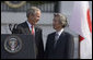 "The friendship between our two nations is based on common values," said President Bush in his remarks during the official arrival ceremony for Prime Minister Junichiro Koizumi of Japan Thursday, June 29, 2006. "These values include democracy, free enterprise, and a deep and abiding respect for human rights." White House photo by Paul Morse