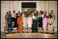 Mrs. Laura Bush stands with the first spouses who are participating in The White House Conference on Global Literacy Monday, Sept. 18, 2006, at The New York Public Library in New York City. The conference was organized to promote greater international involvement and new public/private partnerships in the global literacy efforts. White House photo by Shealah Craighead