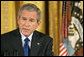 President George W. Bush discusses Iraq with reporters during a press conference in the East Room Wednesday, Oct. 25, 2006. "I will send more troops to Iraq if General Casey says, I need more troops in Iraq to achieve victory," said President Bush in response to a reporter's question about the troops serving in Iraq. White House photo by Paul Morse