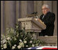 Former Secretary of State Henry Kissinger delivers his remarks honoring former President Gerald R. Ford during the State Funeral service at the National Cathedral in Washington, D.C., Tuesday, Jan. 2, 2007. White House photo by Eric Draper