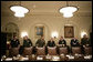 Members of the Joint Chiefs of Staff and Secretary of Defense Robert Gates, center, gather for a meeting with the President George W. Bush in the Cabinet Room at the White House, Wednesday, Jan. 24, 2007, with Joint Chiefs and the Combatant Commanders. From left are, Admiral Michael G. Mullen, Chief of Naval Operations; General Peter J. Schoomaker, Chief of Staff, U.S. Army; General Peter Pace, Chairman, Joint Chiefs of Staff; Admiral Edmund P. Giambastiani, Jr., Vice Chairman, Joint Chiefs of Staff; General Michael T. Mosley, Chief of Staff, U.S. Air Force; and U.S. Marine General James T. Conway, Commandant of the U.S. Marine Corps. White House photo by Eric Draper