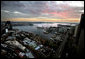 A pastel sky is seen Friday morning, Feb. 23, 2007, over Sydney, Australia, where Vice President Dick Cheney is currently on a three-day visit. White House photo by David Bohrer
